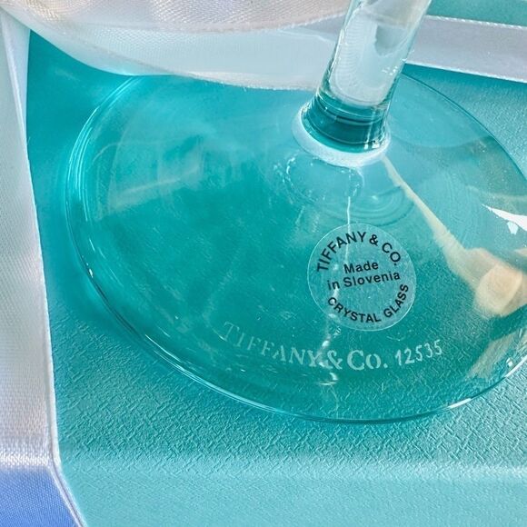 RARE New Blue Diamond Point Glass Wine Set, NOT FLUTES - Picture 5 of 6